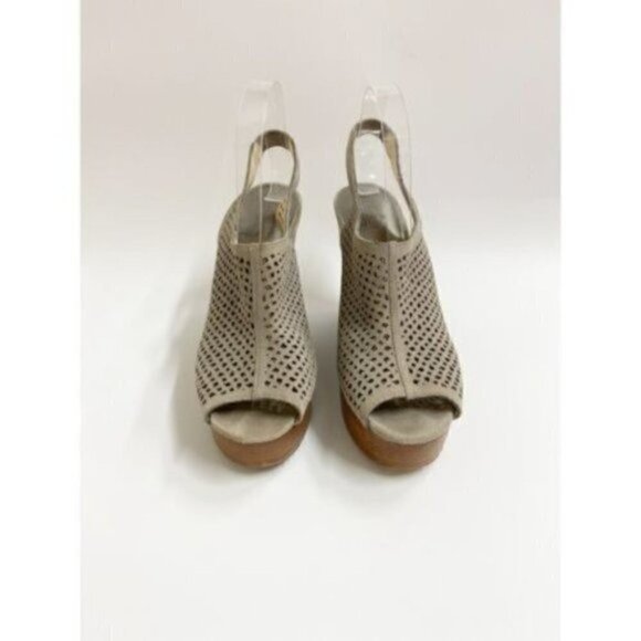 Steve Madden Platform Wedge Sandals - Slingback Platform Sandals -Fall Sandals - Picture 1 of 8